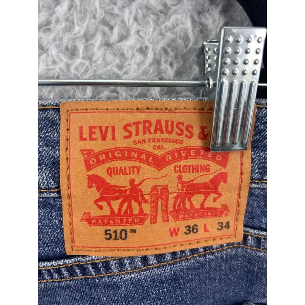 Levi’s 510 Skinny Jeans Men’s W36 L34‎ Blue Stretch Denim